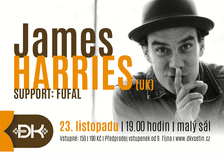 Charismatický britský písničkář James Harries zahraje na Vsetíně